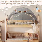 Sherilyn Bed Tent Bed Canopy Bunk Twin Size for Kids, Kids Tent Floor Indoor Privacy Sleeping Tents Dream Tents Indoor Drafty Room, Twin Bed Tents Blackout Space on Bed Tents Canopy Tents