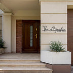 Personalized Family Name Sign | Custom Metal Sign | Metal Wall Art | Last Name Signs for Home | Wall Decor | Split Letter Monogram Sign | Home Letters | Wedding Gift | Housewarming Couples Gift