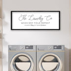 ZZJJHYWGQ Laundry Room Wall Decor 32"×12" Large Farmhouse Laundry Today Or Naked Tomorrow Wash Dry Fold Repeat Funny Vintage Sign Quote Humorous Art (Black)