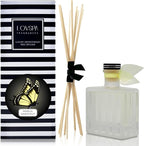 LOVSPA Reed Diffuser Set, Pomelo Grapefruit Scented Oil Diffuser with Sticks, Home Fragrance Accessories for Bathroom Shelf Decor, Aroma Diffusers for Home or Office Desk, USA Made