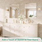 TokeShimi 16x24 Beveled Mirror Bathroom Rectangle, Bathroom Vanity Mirror Frameless with 1" Beveled Edge, Shatterproof Modern Decorative Wall Mirrored for Living Room, Entryway, Restroom