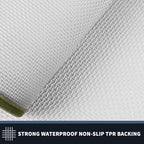 PURRUGS Dirt Trapping Door Mat 24" x 84", Non-Slip/Skid Machine Washable Entryway Rug, Shoes Scraper, Area Rug, Super Absorbent Welcome Mat for Muddy Wet Shoes and Paws, Budding Green & Sage Green