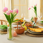 Honeydak Set of 24 Plastic Bud Vases, Vintage Decorative Mini Flower Vases Bulk for Table Centerpieces, Wedding Reception, Home Decor, Housewarming Gifts(Smooth)