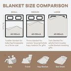 Chunky Knit Blanket - Luxury Soft Cozy 60 * 80 Throw Blanket,100% Woven Blanket Rope Knot Throw Blanket for Couch, Sofa, Home Decor, Gift - Machine Washable（Brown）