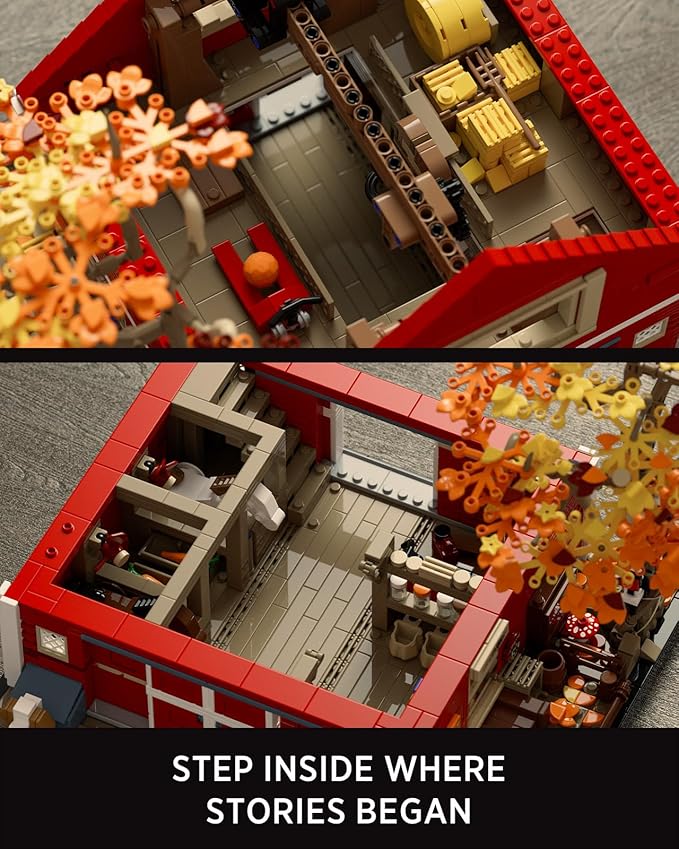 Nifeliz Red Barn Building Set for Adults, Vintage Countryside Style Model Toy for Display and Home Décor, Highly Detailed House Collectible Gift (3,507 PCS, NF10314)