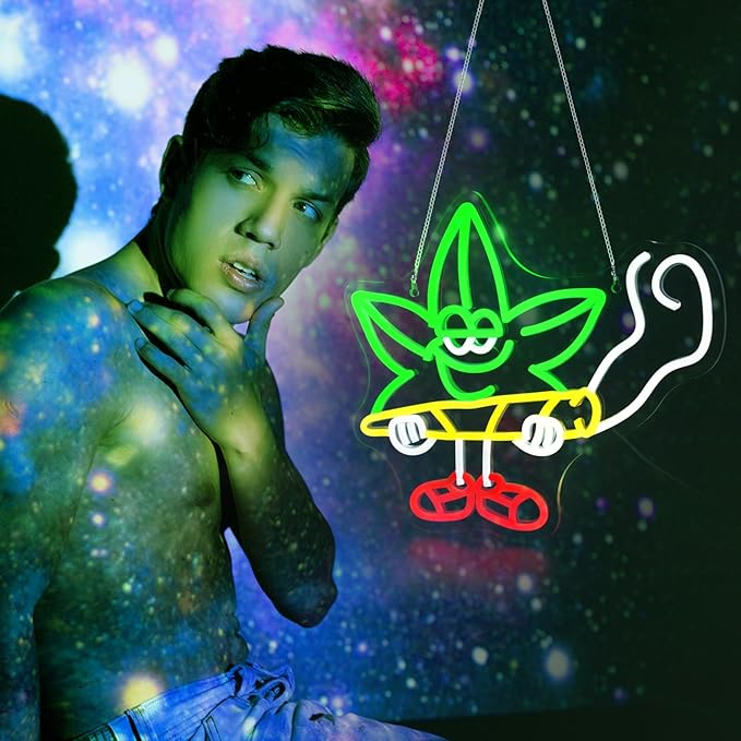 Leaf Neon Sign Led Neon Lights Neon Signs for Wall Decor Light Up Sign for Birthday Party Club Gift