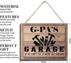 Rustic Wood Sign - Father's Day & Grandpa's Gift - Decor Hanging Wall Art - 'If He Can't Fix It...'