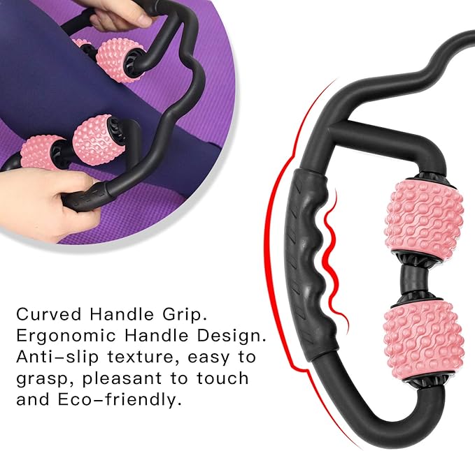 Cellulite Massage Tool Deep Fascia Massager & Dimpled Skin Remover for Legs - Anti-Cellulite Roller Tech with Lymphatic Drainage, Smooth Skin & Pain Relief for Thighs & Buttocks Sculpting