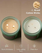 M&SENSE Candle Oceanic Breeze Scented, 11.6oz 70 Hour Long Lasting 2 Wick Pineapple & Mango Scent Natural Soy Candles for Home Scented, Stress Relief Gifts for Women/Men