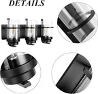 Bathroom Vanity Light Fixtures,Rustic Matte Black Vanity Lights 3 Bulb,Industrial Bathroom Light 3 Pack(Bulbs not Included)
