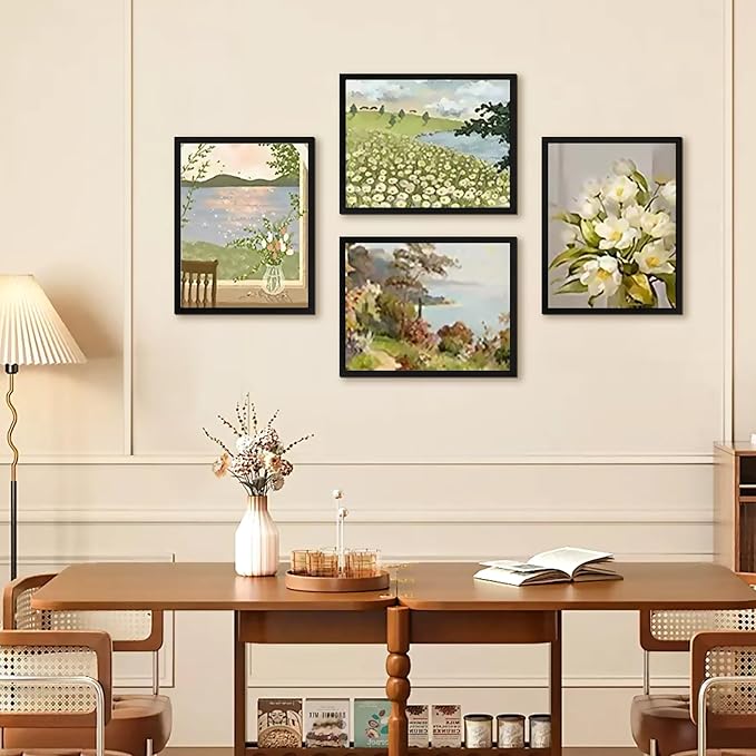 FIXSMITH 8.5x11 Picture Frame Set of 6, Black Photo Frame with HD Plexiglass, Display Pictures 5x7 with Mat or 8.5x11 Without Mat, Multi Picture Frames Collage for Wall Decor