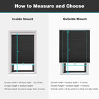 Changshade Cordless Cellular Shades, Blackout Honeycomb Shades for Windows, Pull Down Pleated Blinds, Easy to Install for Indoor Windows and French Doors,37" W x 72" H, Black