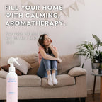 MOXĒ Peace Linen & Room Spray, Zen-Ful Essential Oils, Natural Aromatherapy Mist, Home & Bedroom, Office, Furniture, Bedding, Pillows, Sheets, Bergamot, Lime, Mandarin, Geranium, 8 Ounces (1 Pack)