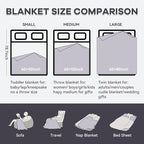 Chunky Knit Blanket - Luxury Soft Cozy 40 * 50 Throw Blanket,100% Woven Blanket Rope Knot Throw Blanket for Couch, Sofa, Home Decor, Gift - Machine Washable(White)