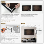 SIGNWIN 36"x60" Extra Large Framed Wall Art Dark Brown Abstract Moody Illustration for Home Living Room Bedroom Decor (Frame Assembly Required)