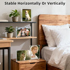 Magnetic Acrylic Picture Frame 4x6 (3-Pack) – Clear Lucite Double-Sided Frameless Photo Display 20mm Thick UV Resistant, Floating Design with Strong Magnets for Home, Office, and Gift