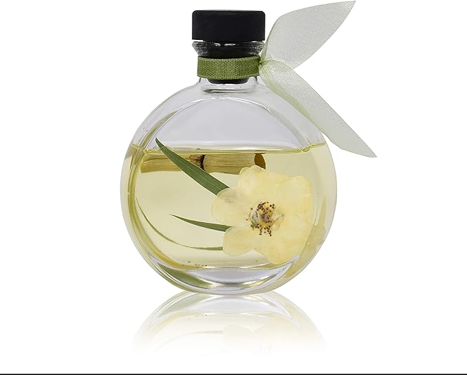 LOVSPA Reed Diffuser Set, Bamboo Jasmine Scented Oil Diffuser with Sticks, Home Fragrance Accessories for Bathroom Shelf Decor, Aroma Diffusers for Home or Office Desk, USA Made