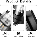 Bathroom Vanity Light Fixtures,2 Light Bathroom Vanity Lights,Black Farmhouse Sconce Over Mirror(Bulbs not Included)