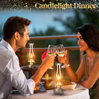 Tuanse 2 Pcs Oil Lamps for Indoor Use Vintage Hurricane Emergency Glass Oil Lamps Large Lantern Classic Decorative Oil Lamp for Home Tabletop Emergency Lighting Supplies(Clear)