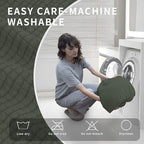 Easy-Going 4 Pieces Oversized Recliner Stretch Sofa Slipcover Sofa Cover Furniture Protector Couch Soft with Elastic Bottom Polyester Spandex Jacquard Fabric Small Checks Olive Green X-Large