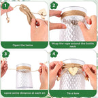 Bud Vase Set of 6 Vases Clear Plastic Small Bud Vases for Flowers Centerpieces Ribbed Vases in Bulk for Wedding Table Decorations Birthday Party Home Decor Housewarming Gifts