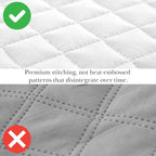 Southshore Fine Living, Inc. XL Twin Quilt Set, Microfiber Quilted Bedspread, Twin Bedding Coverlet Set with Pillow Sham, Wrinkle-Free, Stain & Pet Hair Resistant Bedding, Bright White Quilt