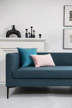 Throw Pillow Cases 22x22 Turquoise: 2 Pack Cozy Soft Velvet Square Decorative Pillow Covers for Farmhouse Home Decor