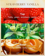 M&SENSE Extra Large Candle Strawberry Vanilla Scented, 3-Wick 35oz 150H Long Lasting, Natural Soy Wax Aromatherapy Candle for Stress Relief, Gifts for Home Decor