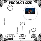 48pcs Table Number Holders 3 Sizes Black Place Card Holder Table Card Stand Wire Picture Holder Table Card Holder Standing Table Sign Holder for Centerpieces Restaurant Wedding Anniversary Party