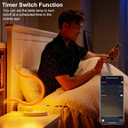 Transformable Smart RGB+IC Modern Table Lamp, Sync Music Color Changing Table Light for Game, Parties, Ring-Shaped Night Light for Home Decor with APP & Remote Control