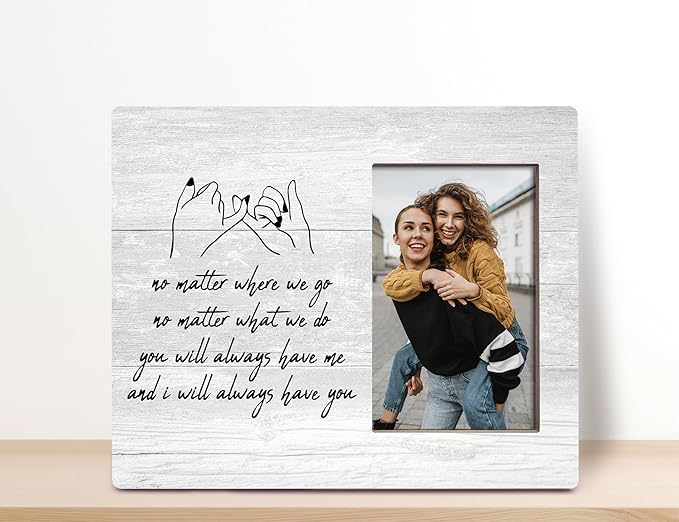 Orchroma Friendship Gifts for Women,Best Friend Picture Frame,Friend Birthday Christmas Graduation Gifts for Women Bestie,Long Distance Friendship Gift, 4 x 6 Inch Photo