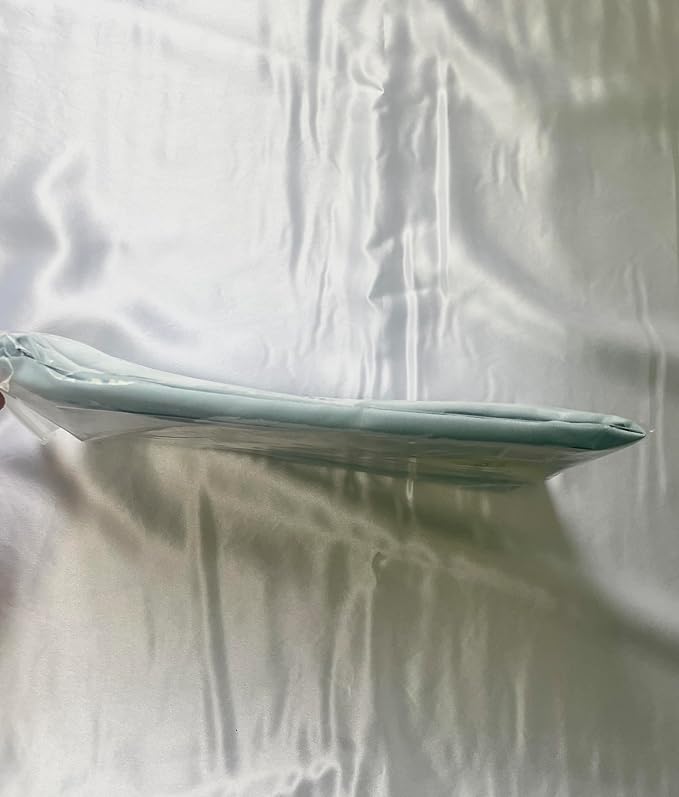 Honeydew Queen Side Pillow Case - Fits The Scrumptious and Essence Curved Pillows for Side Sleeping - Comfortable and Soft Cooling Viscose Made from Bamboo Fabric - Queen Size (Coastal Blue)