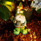 Solar Watering Can Gnome Light Waterproof - Funny Gnome Mother' s Day Gifts for Mom Women Solar Outdoor LED Lights Resin Large Garden Gnomes Statues Decor Lantern Figurines Decorations Indoor Porch