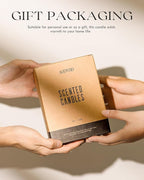 AOOVOO Rose Sandalwood Candles - 22 oz Scented Candles, Aromatherapy Candle, Soy Candle for Home Scented