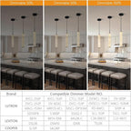 LMQNINE Natural Alabaster Pendant Lights for Kitchen Island White Marble Long Tube Chandelier Modern Black Ceiling Light Fixtures for Bedroom Dining Room Table Living Room Hallway(M-3Pack)