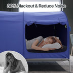 LEEDOR Bed Tent Dream Tents Bed Canopy Shelter Cabin Indoor Privacy Warm Breathable Pop Up Twin/Full/Queen for Kids and Adult Patent Pending(Mattress Not Included)