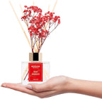 Reed Diffuser Set - 3.38 fl oz （100ml） Red Berries Home Fragrance Reed Diffuser for Bathroom Shelf Decor 6 Reed Stick