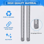 100 Pcs H Stakes for Yard Signs 30'' x 10'' Metal Heavy Duty H Frame Wire Stakes Weatherproof Metal Holder for 4mm 5mm Corrugated Signs Advertising Board Guidepost Yard Halloween Decor