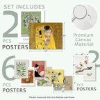 KBKBART Eclectic Wall Art Decor, 10 PCS Colorful Eclectic Wall Decor for Bedroom, Posters for Room Aesthetic, Funky Home Decor Gallery Wall Art Prints, Maximalism Famous Artist Painting