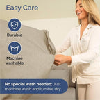 Cal King Size 4 Piece Sheet Set - Comfy Breathable & Cooling Bed Sheets Set - Hotel Luxury Bedding for Women, Men, Kids, Teens, Boys & Girls - Deep Pockets & Wrinkle Free - Beige (Heathered Sheets)