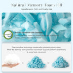 Phantoscope Memory Foam Pillows for Sleeping, Shredded Memory Foam Cooling Pillows King Size 2 Pack - Adjustable Bed Pillows with Case for Hot Sleepers, Firm Pillow for Neck Shoulder Pain, King