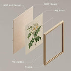 SIGNWIN Framed Vintage Colorful Wildflower Wall Art, Set of 4 Variety Floral Wall Decor Prints, Nature Wilderness Wall Décor for Living Room, Bedroom - 8"x10" Natural