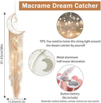 Homecor Gifts for Teenage Girls, Hanging Photo Display & Moon Dream Catchers, Christmas Teen Girls Gifts Ideas Ages 10 11 12 13 14 Years Old, Macrame Wall Decor Boho Bedroom Dorm Aesthetic Room Decor