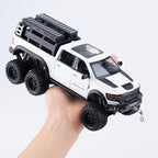 Pickup Truck Toy 1/24 Diecast Trucks Mammoth Model Car Kits,Metal Toy Truck Suitable for Kids and Car Collection,Pull Back Cars with Light and Sound,Trucks for Kids Ages 4-8（White）