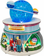 Planetarium Theatre Theme Celestial Planet Stars LED Lights Animated Christmas Village with Motion and Sound 7" x 7" x 8"