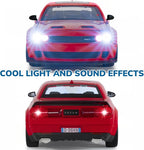 Car Toys for Boys 1/24 Diecast Cars Hellcat SRT Collectibles Model Kit,Pull Back Metal Toy Car with Lights and Sounds,Toy Cars for Boys Age 4-7（Red）