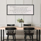 LuZhiQiang Spirit Lead Me Wall Art Decor 40"x15" Christian Scripture Sign Large Inspirational Quote Bible Verse Hanging Wooden Framed (Black)