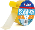 ADHES Double Sided Carpet Tape for Area Rugs – 2 Inch x 40 Yards, Heavy Duty Adhesive, Residue-Free, Rug Tape Gripper for Hardwood Floors, Tile, and Carpeted Surfaces
