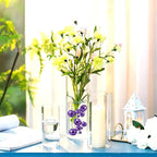 Purple Vase Filler | 150PCS Pearls Bead for Centerpieces Vases | 8/14/20 mm No Hole Beads, Fake Pearls for Wedding Birthday Theme Party Table Centerpieces Decor Decor