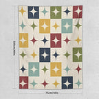 ICMOLYYENLO Boho Medieval Cat Tapestry, Abstract Atomic Starburst Geometric Aesthetic Art Wall Hanging For Bedroom Living Room Dormitory 50x60 Inches